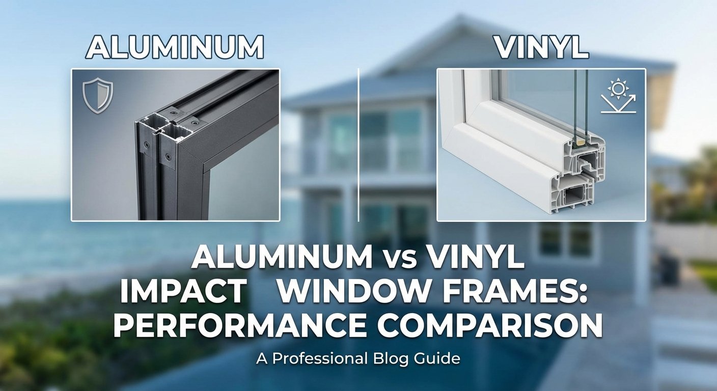 Aluminum vs Vinyl Impact Window Frames: Performance Comparison