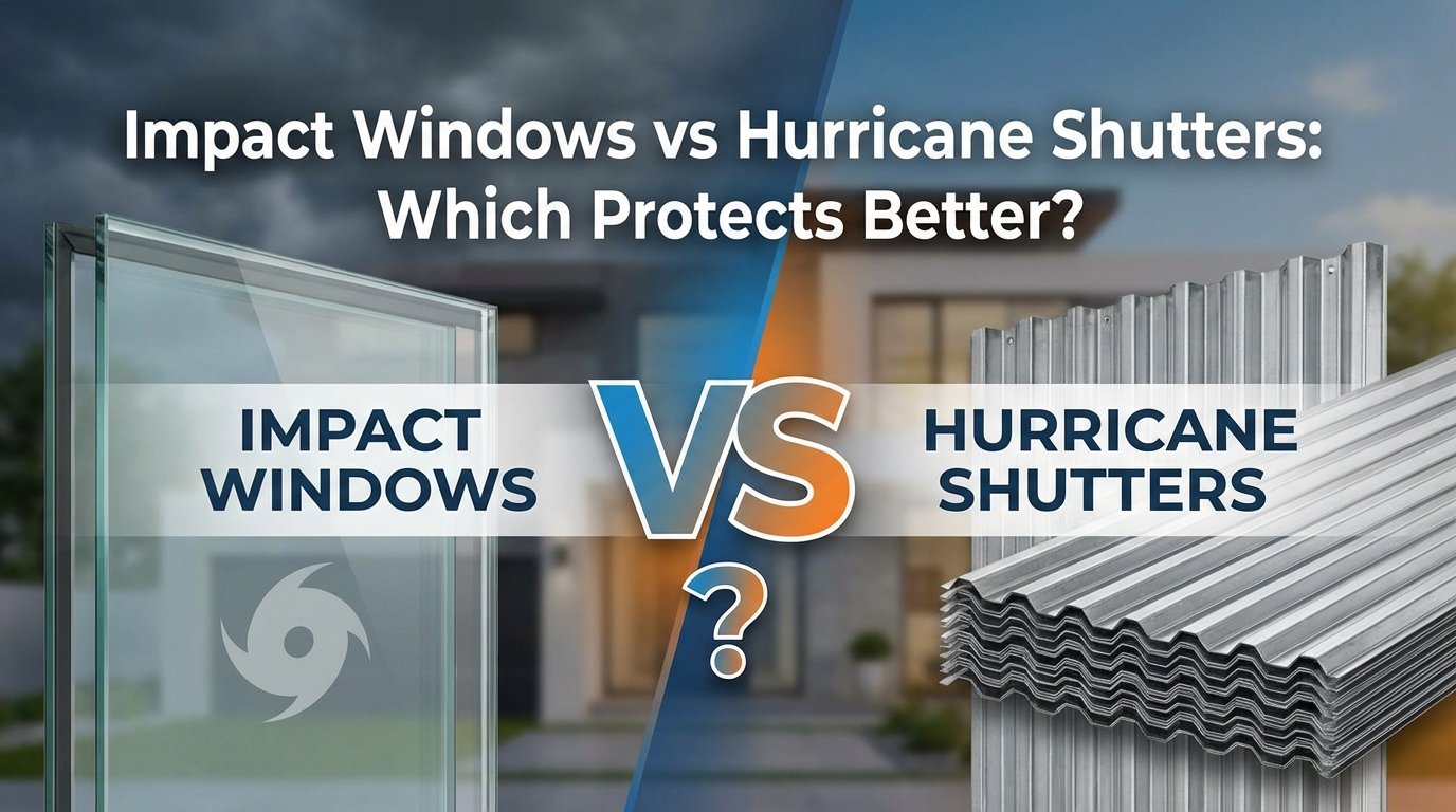 Impact Windows vs Hurricane Shutters: Which Protects Better?